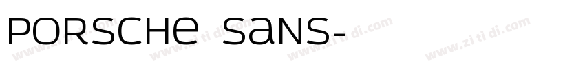 Porsche sans字体转换